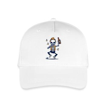 Skeleton Dance with Bottle - Organic Kids’ Baseball Cap - white - Front