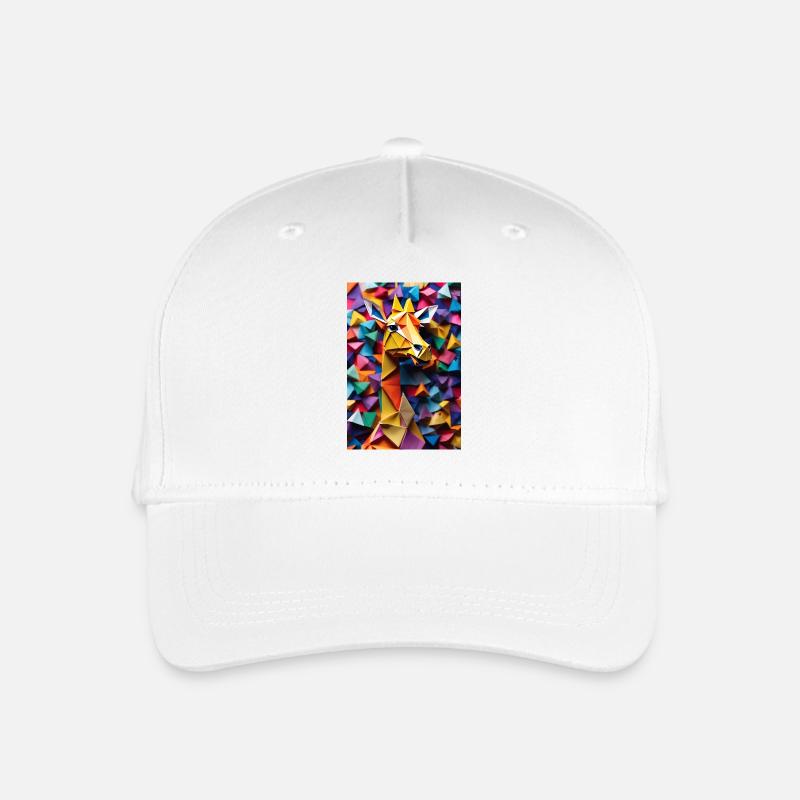 Origami Giraffe - Kinder Bio Basecap - Weiß