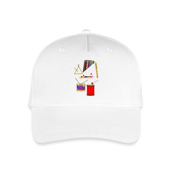Toddler Musical Instruments - Organic Kids’ Baseball Cap - white - Front