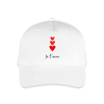 I LOVE YOU. HEART. COUPLE. JUST MARRIED. Bachelorette party - Organic Kids’ Baseball Cap - white - Front