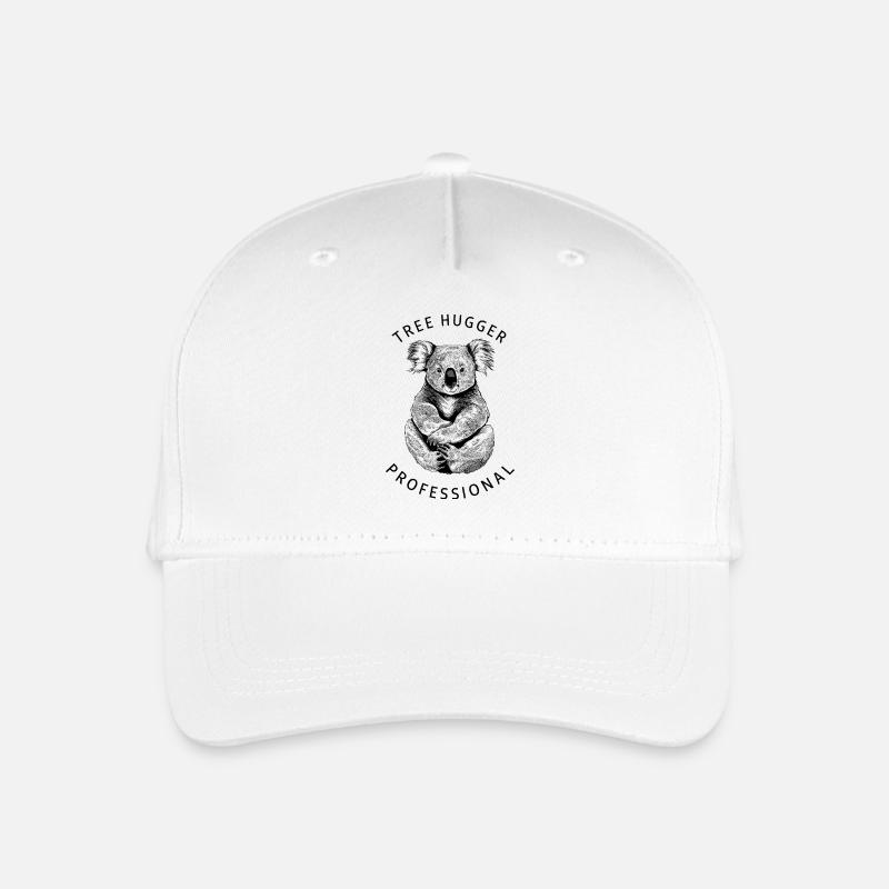 Professional Tree Hugger - Minimalistisches Koala- - Kinder Bio Basecap - Weiß