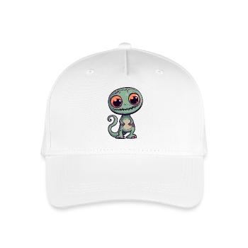 Caméléon Halloween Bande dessinée drôle - Casquette de baseball bio Enfant - blanc - Devant