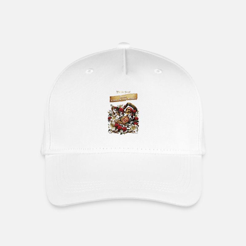 an den Rand der Welt - Kinder Bio Basecap - Weiß