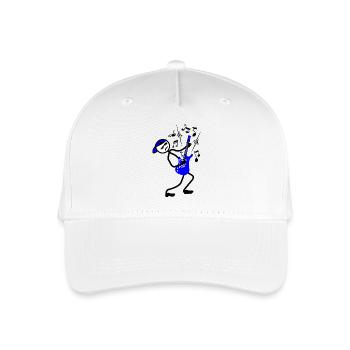 Wild Rock Guitarist with Cap Stickmen - Organic Kids’ Baseball Cap - white - Front