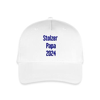Proud Dad 2024 – for new fathers - Organic Kids’ Baseball Cap - white - Front