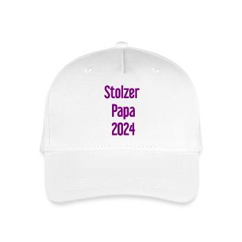 Proud Dad 2024 – for new fathers - Organic Kids’ Baseball Cap - white - Front