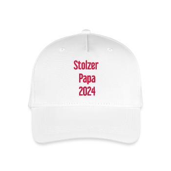 Proud Dad 2024 – for new fathers - Organic Kids’ Baseball Cap - white - Front