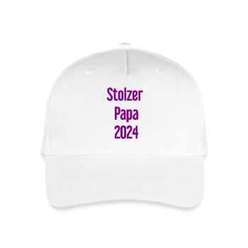 Proud Dad 2024 – for new fathers - Organic Kids’ Baseball Cap - white - Front