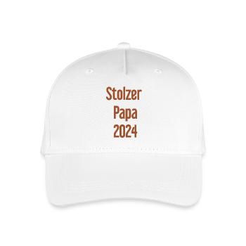 Proud Dad 2024 – for new fathers - Organic Kids’ Baseball Cap - white - Front