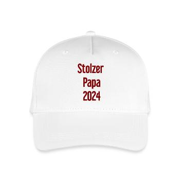 Proud Dad 2024 – for new fathers - Organic Kids’ Baseball Cap - white - Front