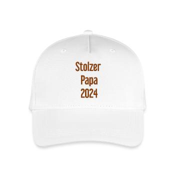 Proud Dad 2024 – for new fathers - Organic Kids’ Baseball Cap - white - Front