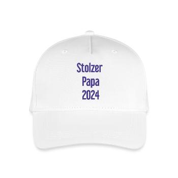 Proud Dad 2024 – for new fathers - Organic Kids’ Baseball Cap - white - Front