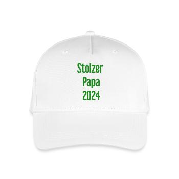 Proud Dad 2024 – for new fathers - Organic Kids’ Baseball Cap - white - Front