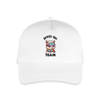 Lama Ski Goggles - Organic Kids’ Baseball Cap - white - Front