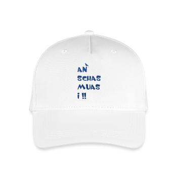 An Schas muas i - Kinder Bio Basecap - Weiß - Vorne