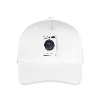 Waschmaschine Kostümersatz Fasching - Kinder Bio Basecap - Weiß - Vorne