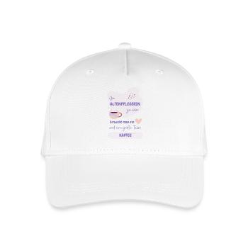 Beste Altenpflegerin - Kinder Bio Basecap - Weiß - Vorne