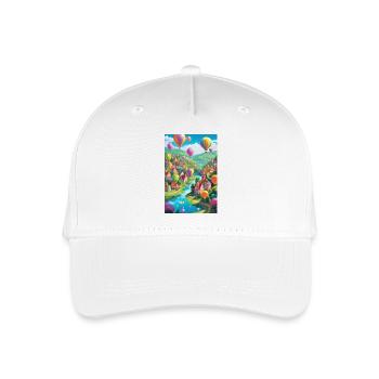 Panorama du village de ballons - Casquette de baseball bio Enfant - blanc - Devant