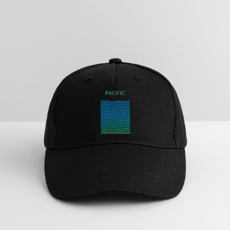 Distorded Oceans: Pacific Organic Kids’ Baseball Cap