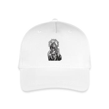 Unsere Liebe Frau der Schmerzen Jungfrau Maria Mater Dolorosa - Kinder Bio Basecap - Weiß - Vorne