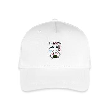 It's Rice To Meet You. - Organic Kids’ Baseball Cap - white - Front