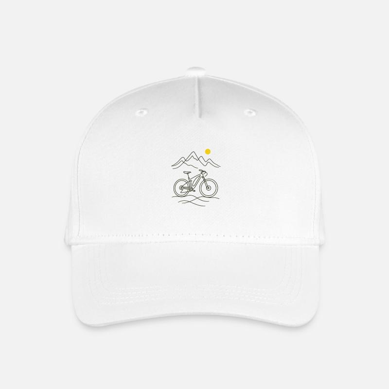 Mountainbike - Kinder Bio Basecap - Weiß