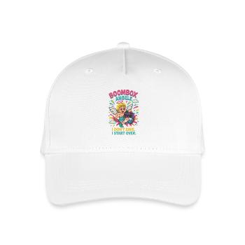 Boombox Angelz – Start Over - Organic Kids’ Baseball Cap - white - Front
