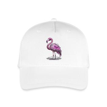 Flamingo - Organic Kids’ Baseball Cap - white - Front