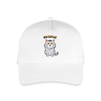 The grey kitten, cute cat - Organic Kids’ Baseball Cap - white - Front