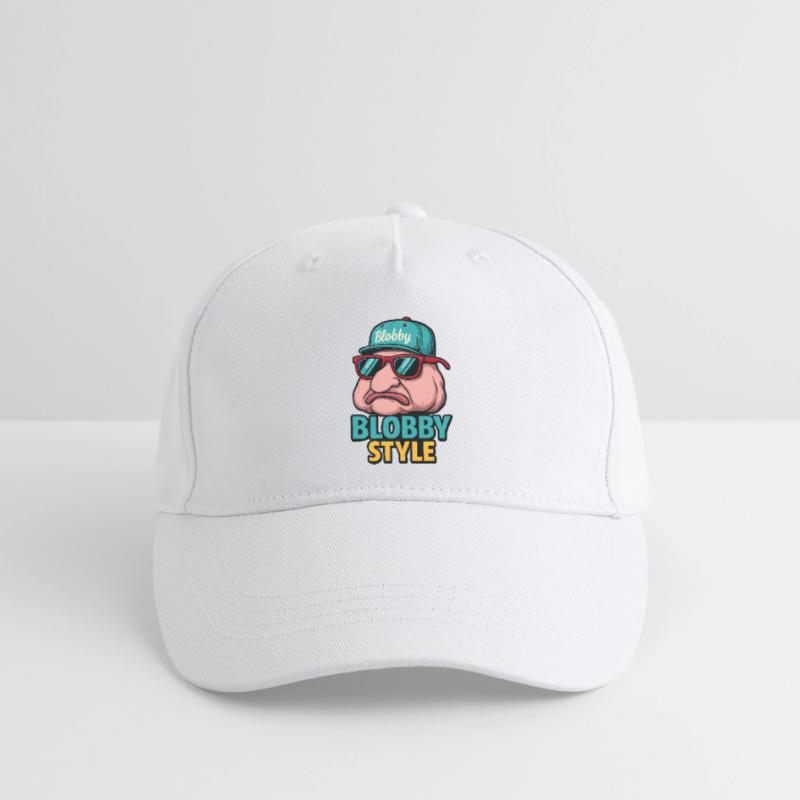 Blobby Style Cartoon Tee Organic Kids’ Baseball Cap