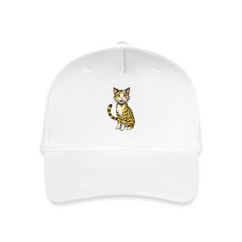 Knuffy Cat - Organic Kids’ Baseball Cap - white - Front