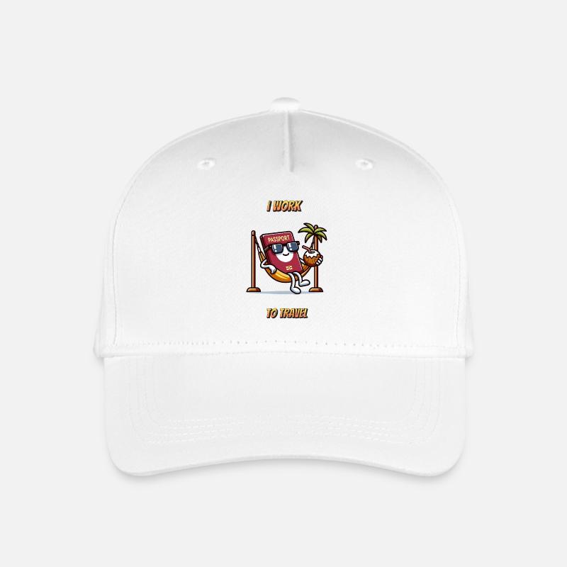 Reisende Reisepass - Kinder Bio Basecap - Weiß
