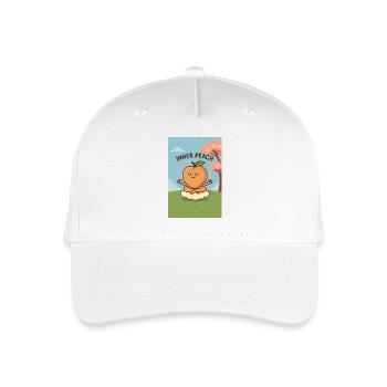 Inner peach - Organic Kids’ Baseball Cap - white - Front