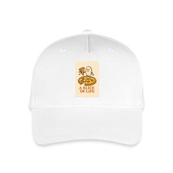 A slice of life - Organic Kids’ Baseball Cap - white - Front