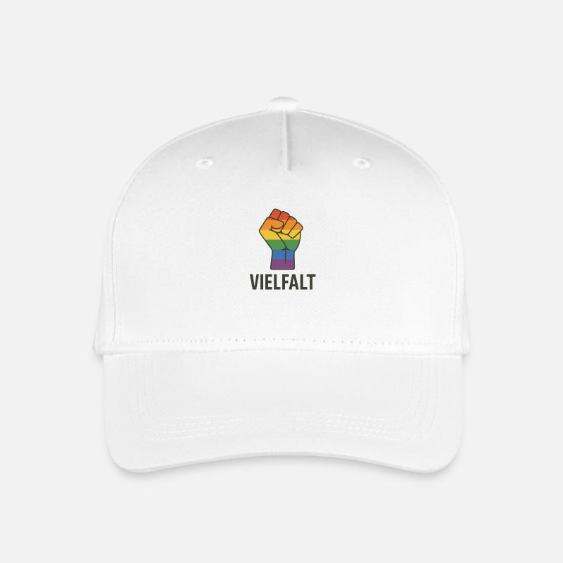 Vielfalt LGBTQ - Kinder Bio Basecap - Weiß