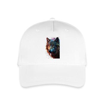 Wolf Wolf Head Predator Gift - Organic Kids’ Baseball Cap - white - Front