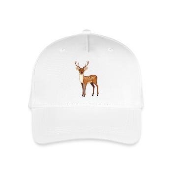proud deer - Organic Kids’ Baseball Cap - white - Front