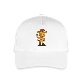 Girafe punk rock - Casquette de baseball bio Enfant - blanc - Devant