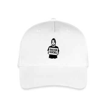 Racism Sucks - Organic Kids’ Baseball Cap - white - Front