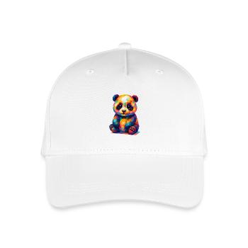 WPAP Polygon Kawaii Stil Tiere Baby Panda Bär - Kinder Bio Basecap - Weiß - Vorne