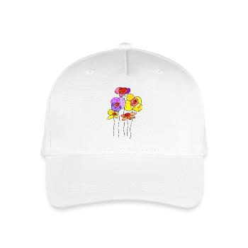 Fleur - Casquette de baseball bio Enfant - blanc - Devant