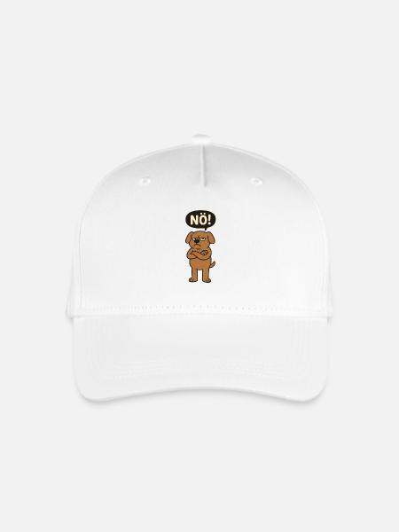 Statement Hund Nö Einfach Nein - Kinder Bio Basecap - Weiß