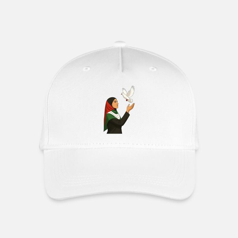 Palästina Friedenstaube - Kinder Bio Basecap - Weiß