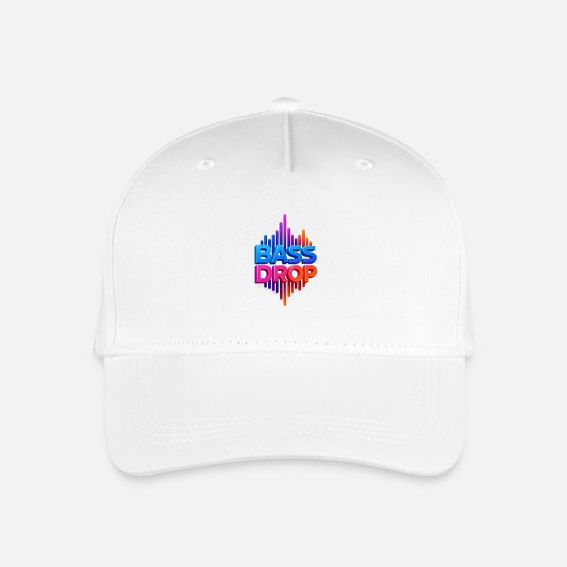 Vivid bass visualization - Organic Kids’ Baseball Cap - white