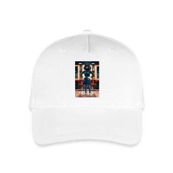 Humanoider Pudel Friseur - Kinder Bio Basecap - Weiß - Vorne