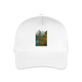 Swiss_alps - Casquette de baseball bio Enfant - blanc - Devant
