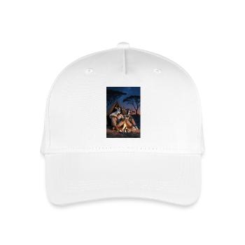 Wildebeest Humanoid Pair - Organic Kids’ Baseball Cap - white - Front