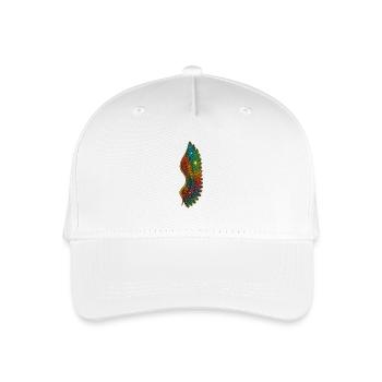 Regenbogen Glitzerflügel - Kinder Bio Basecap - Weiß - Vorne