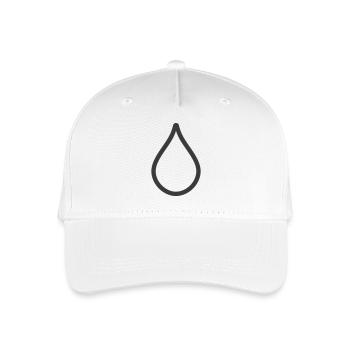 Simple Water Drop Icon Logo - Organic Kids’ Baseball Cap - white - Front