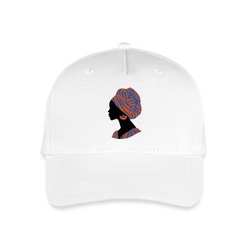 Femme Africaine Design Traditionnel Afrique - Casquette de baseball bio Enfant - blanc - Devant